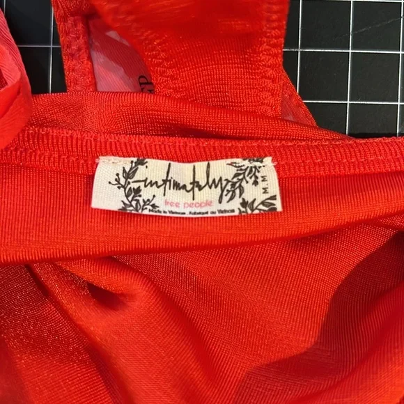 Free people medium orange bodysuit NWT - Picture 4 of 5